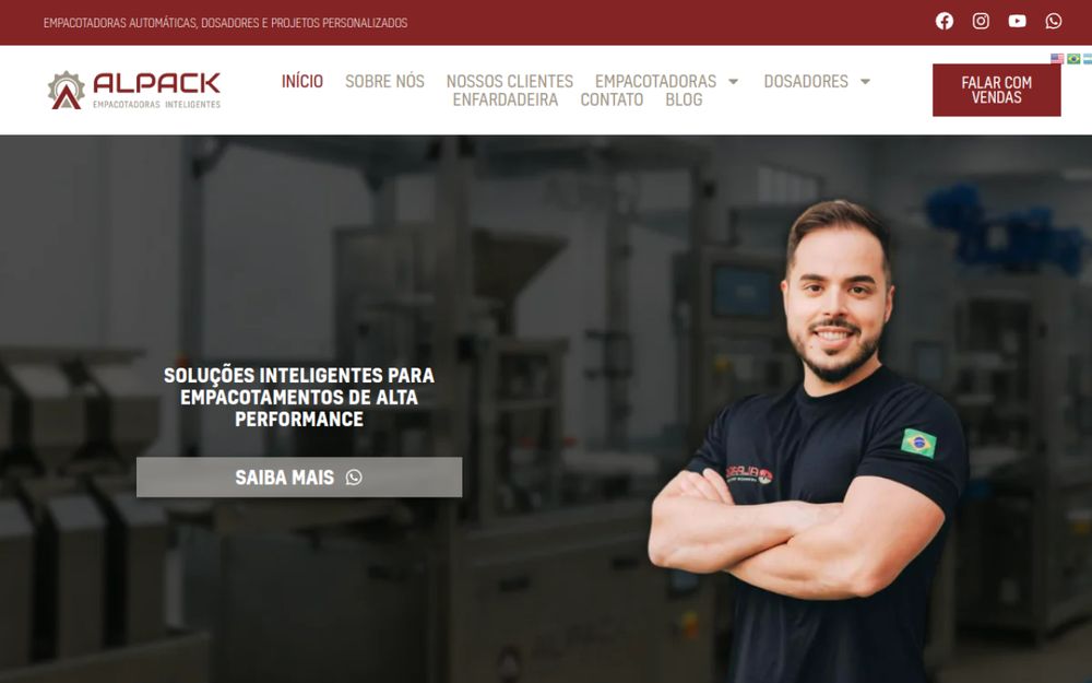 Site Alpack Automação